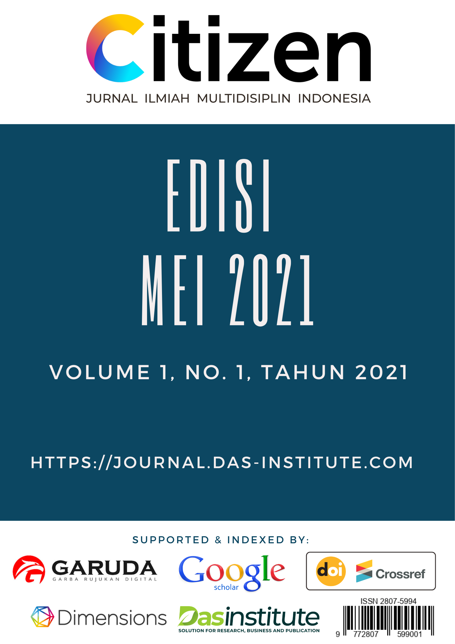 View Vol. 1 No. 1 (2021): CITIZEN: Jurnal Ilmiah Multidisiplin Indonesia