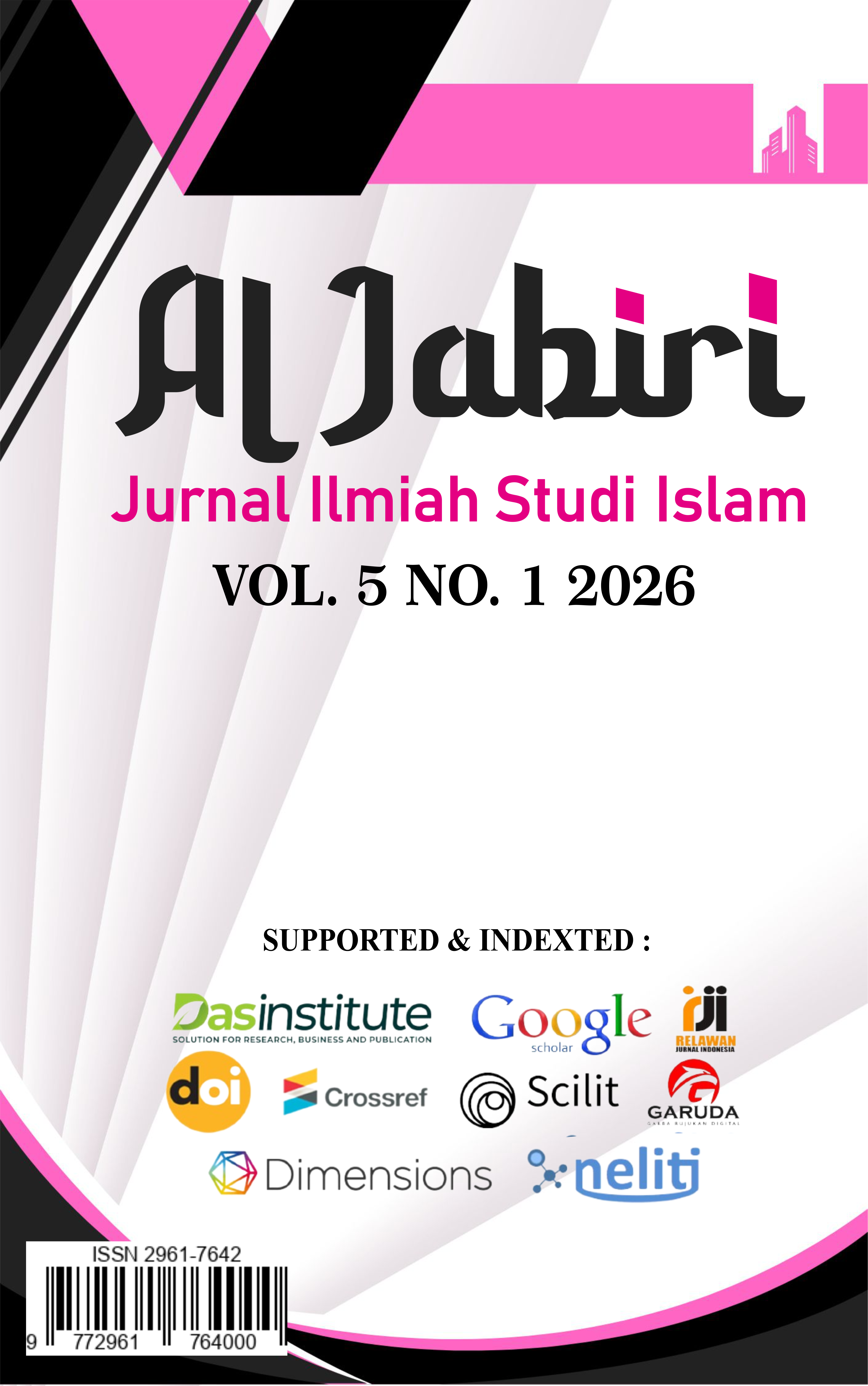 					View Vol. 5 No. 1 (2026): AL-JABIRI: Jurnal Ilmiah Studi Islam
				