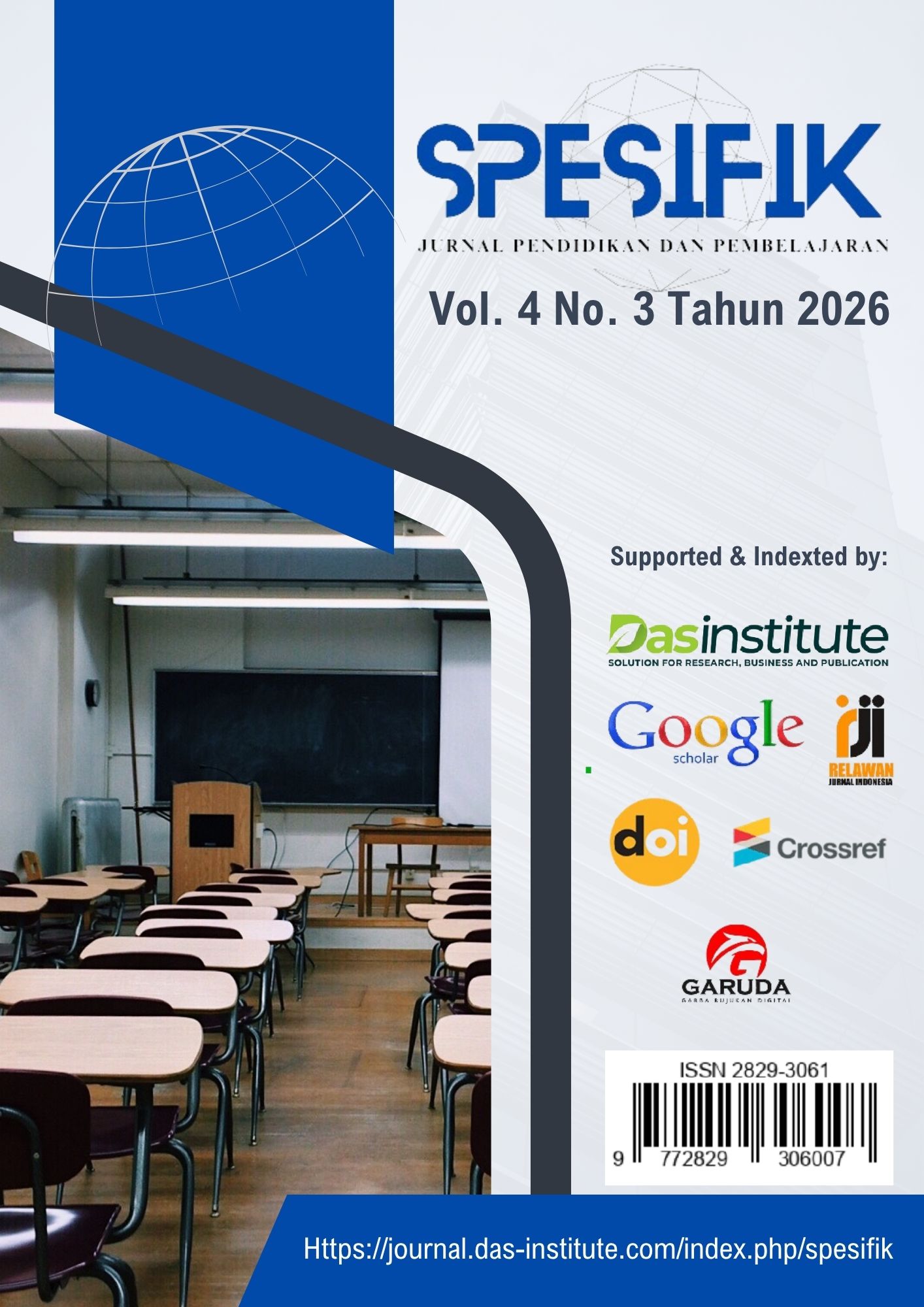 					View Vol. 4 No. 3 (2026): SPESIFIK: Jurnal Pendidikan dan Pembelajaran
				